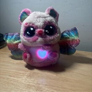 Hatchimal Pink And White Dragon Spin Master Toy Tested Works Great